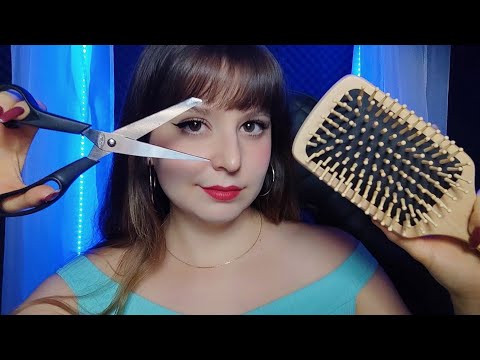 ASMR | Corte de cabelo rápido MAS ELE FICA LENTO A CADA MINUTO