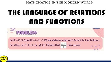 THE LANGUAGE OF RELATIONS AND FUNCTIONS