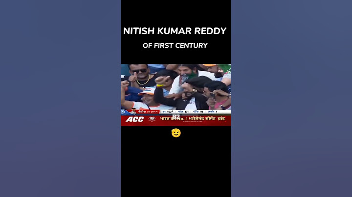 Nitish Kumar Reddy का सतक test me #cricket #nitieshkumarreddy #bcci