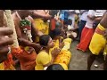 Hindu coconut ritual   hindus breaking coconuts on their heads and got head injuries 