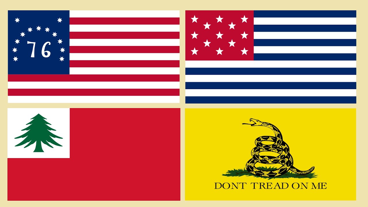 1776 revolutionary war flags