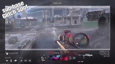 Second Trickshot on MW3 23 (Sub base 1080 top map glitch spot)