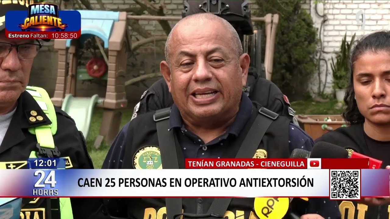 Cieneguilla: caen 25 personas en operativo antiextorsión