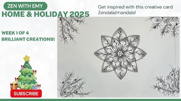 Home & Family Series | Easy Drawing Mandala | Moonberries | Zentangle-Inspired Art | week 1 of 4