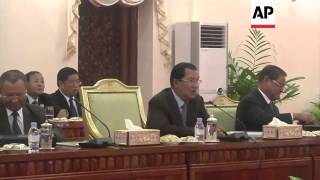 Cambodian political rivals say agreement reached