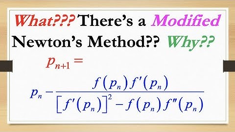 Gewijzigde Newton-methode (gebruik NestList in Mathematica)