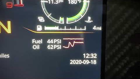 RealDash 5v 100psi Oil/Fuel sensor test on NSX