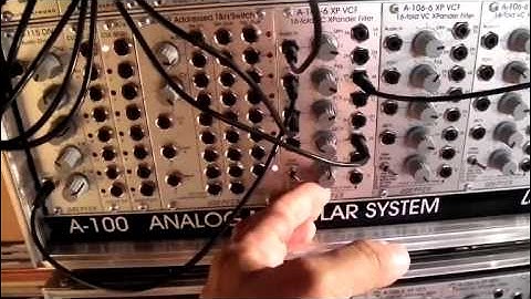 Fun sequencing with my A-115 (Doepfer analog modular synthesizer)