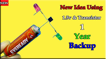 Awesome Project Using 1.5v Battery & Transistor | 1.5v Led Flasher Circuit | 1-Year Flasher Circuit
