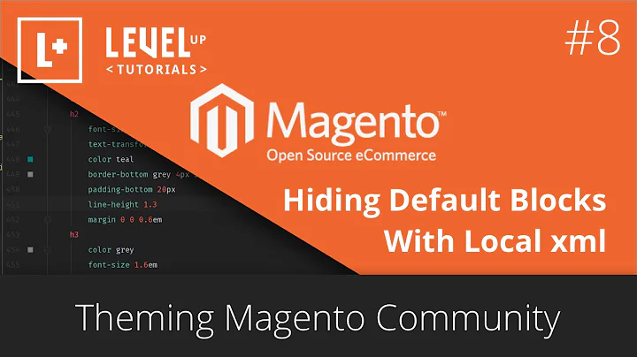 Theming Magento Community #8 - Hiding Default Blocks With Local xml