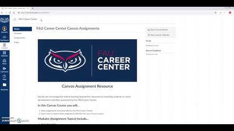 How To: Import the FAU Career Center Canvas Module