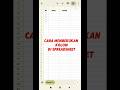 cara membekukan kolom di spreadsheet #belajarspreadsheet #spreadsheet #googlesheets #shorts
