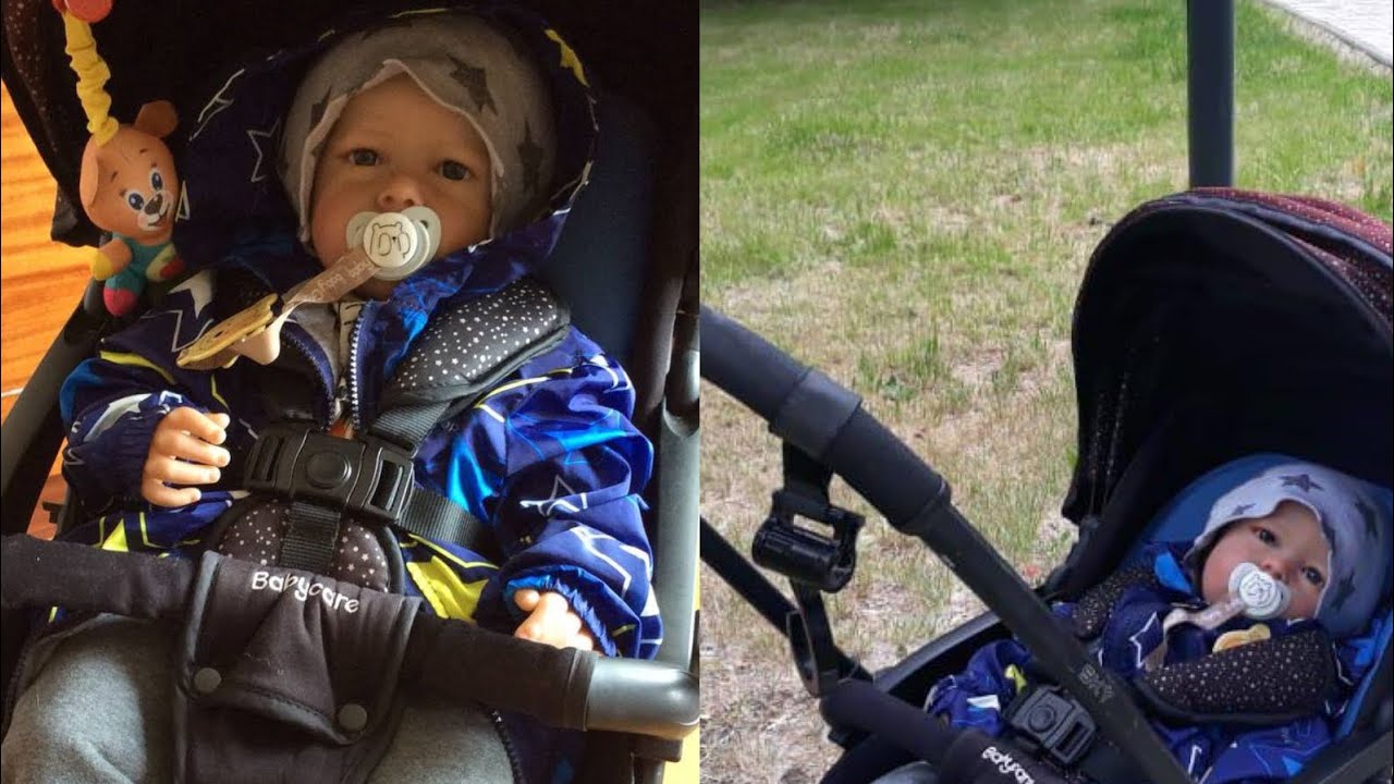 Новая коляска 🤭•прогулка с реборном - YouTube