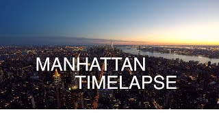 Sunset Manhattan from Empire State Building New York | Timelapse
