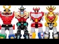 PowerRangers JointDocking LegacyMegaZord WildForceMegaZord TitanMegaZord BladeKing Transformation