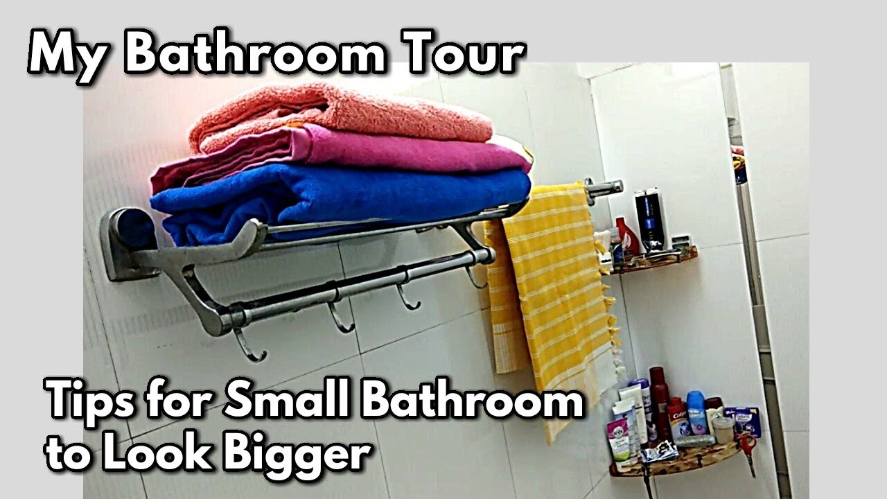 How to Organize Small Bathroom / Indian Small Bathroom Tour - Monikazz DIY