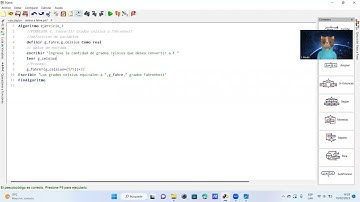 CONVERTIR GRADOS CELSIUS A FAHRENHEIT CON CÓDIGO EN PSEINT