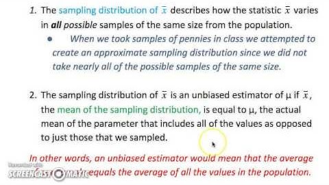 AP Stats 7.3 Sampling Distributions of Sample Means