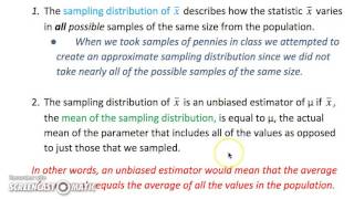 AP Stats 7.3 Sampling Distributions of Sample Means
