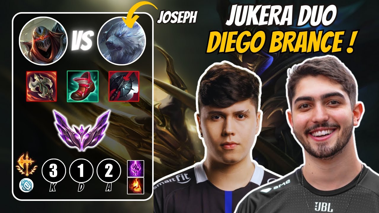 JUKES de Zed (vs Joseph Mono Voli) duo Brance ! LoL BR VODs.