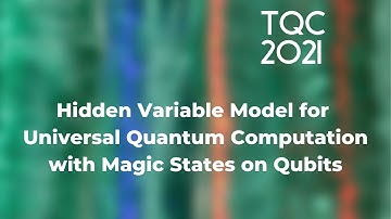 Hidden Variable Model for Universal Quantum Computation with Magic States on Qubits - TQC 2021