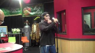 Eric Benet performs - You're The Only One - while visiting the Red Velvet Cake Studio.
