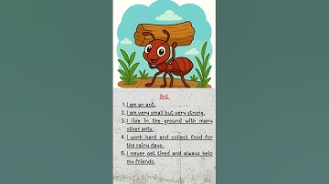 Ant - A hardworking insect II Talk about an ant II english story II talk Through Tales II Listening