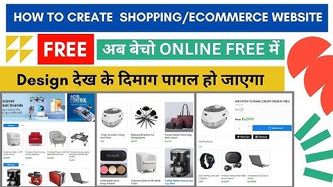 Free Ecommerce Website Kaise Banaye | How to create Ecommerce website| small business ideas | Part 1