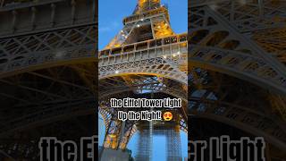 Eiffel Tower Sparkles at Night in Paris 🇫🇷 #Shorts