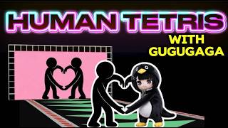 Famous HUMAN TETRIS  Gugugaga Mode | IMMERSIVE INTERACTIVE WARM-UP #14 | HOLE IN THE WALL| Profile