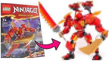 I Upgraded a LEGO Ninjago Mech With Viewers' Ideas ! (Kai's Fire Elemental Mech)