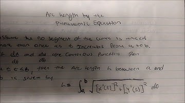 Arc Length Using Parametric Curves