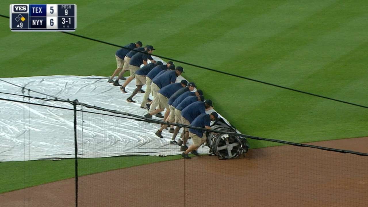 Yankees game rained out Saturday, will play DH on Derek Jeter day