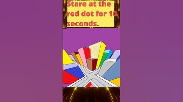 Stare at the red dot for 10 seconds… then watch the magic happen. 👀🔥