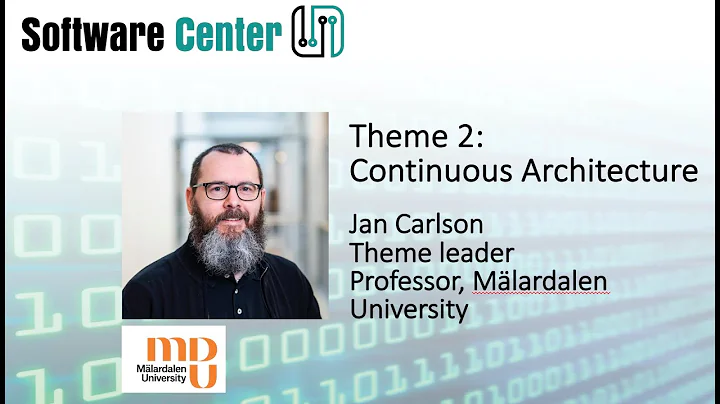Presentation of Theme 2, Continuous Architecture, ...