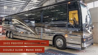 2002 Prevost Millennium XLII  Double Slide  Bunk