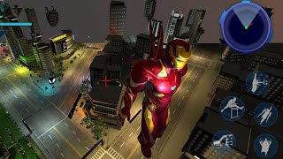 Iron Superhero War Vs . City Gang 🗝️