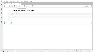 La Méthode Pop Sur Une Liste