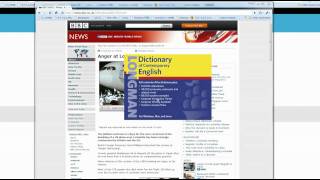 ロングマン現代英語辞書のポップアップ辞書で、ニュース英語を学ぶ方法