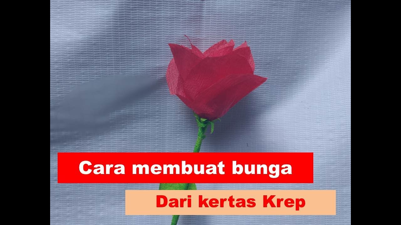  Cara  membuat  bunga  dari  kertas  Krep  YouTube