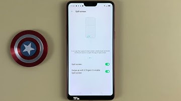 How to split the screen with edge screen on OPPO F7 Android 10