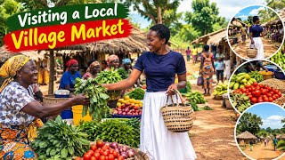 African Village Market // Local Grocery Shopping In The Country Side.