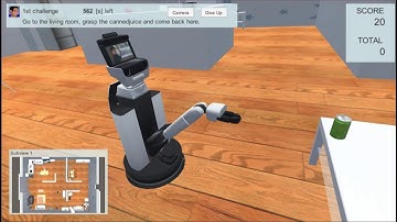 Handyman task in WRS Partner Robot Challenge (Virtual Space)