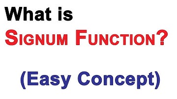 What is Signum Function in Mathematics - Learn Relations and Functions