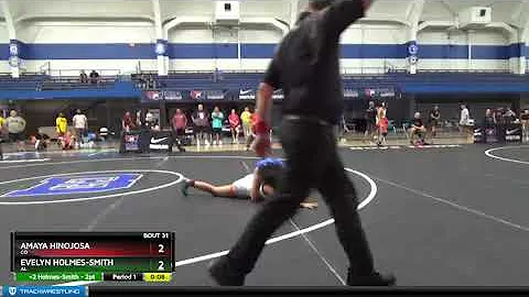 54 Lbs Semifinal - Amaya Hinojosa, CO Vs Evelyn Ho...