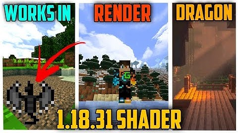 Minecraft Shader for 1.18.31 work in render dragon | Black Canyon Gamerz