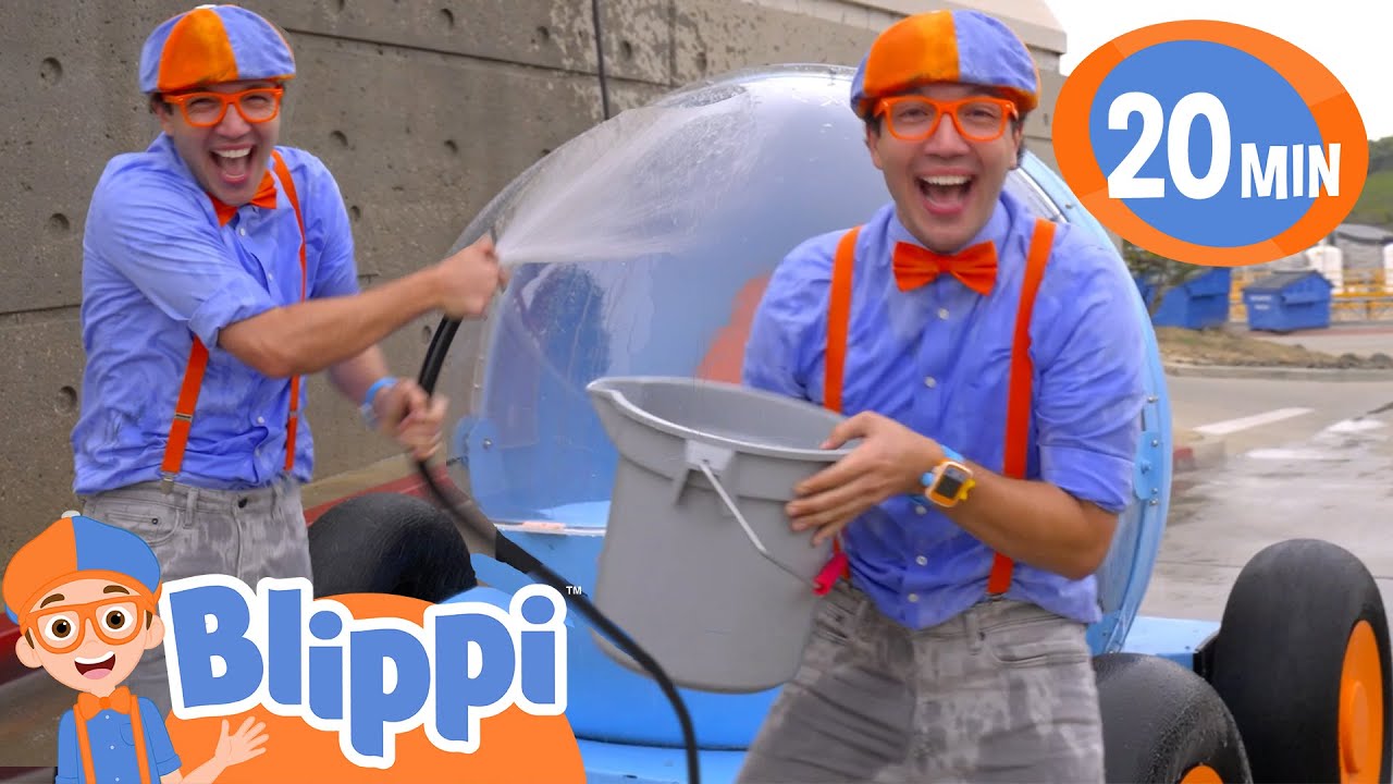 Stunning Blippi Car Wash, Photo in 4K Stunning Blippi Car Wash, Photo in 4K