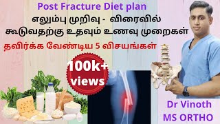 எலமப மறவ கடவதறக உணவமற Fracture Early Healing Diet Plan Post Fracture Diet Plan