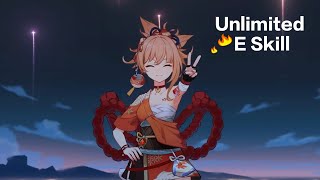(Yoimiya) Unlimited E Skill!
