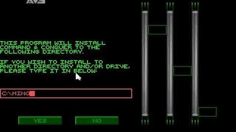 Command and Conquer Installation